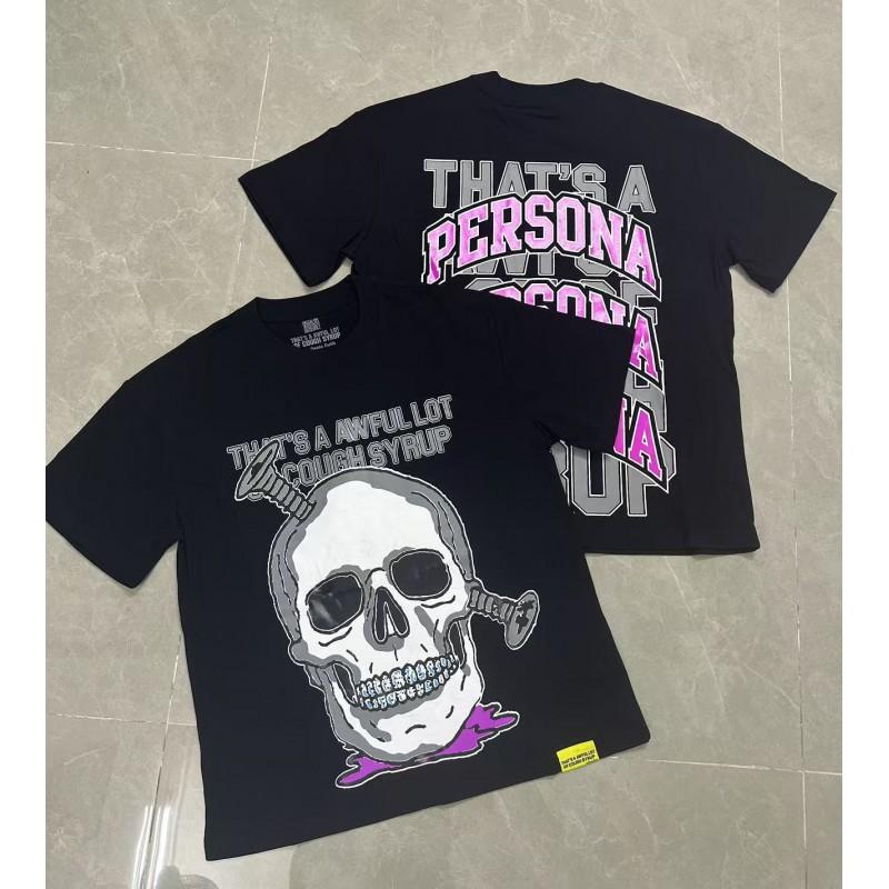 Oversized Short Sleeve T-Shirt Teens Casual Cotton Tee With Letter Print