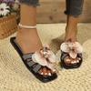 Fashion 2025 New Summer New Women Slippers Fashion Flower Sandals Bathroom Slippers Banquet Party Women Shoes