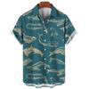 Hawaiian Shirts for Men Casual Tees Sea Life Pattern Short Sleeve Top Summer Fashion Shirt Animal Print T-Shirt Men's Clothing