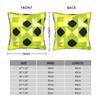 Lime Green Abstract Pattern Pillow Cover Square Cushion Cover Vintage Pillow Case For Sofa Couch Bed Living Room