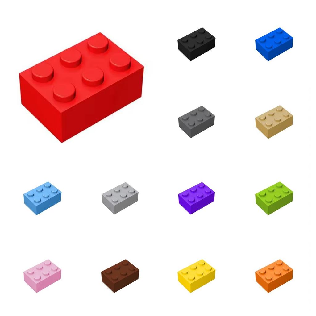 50 шт. 3002 Кирпичик 2x3 Коллекции Кирпичиков Оптом Модульные Игрушки GBC Для Технических MOC DIY Строительные Блоки Подарки Совместимые Асс