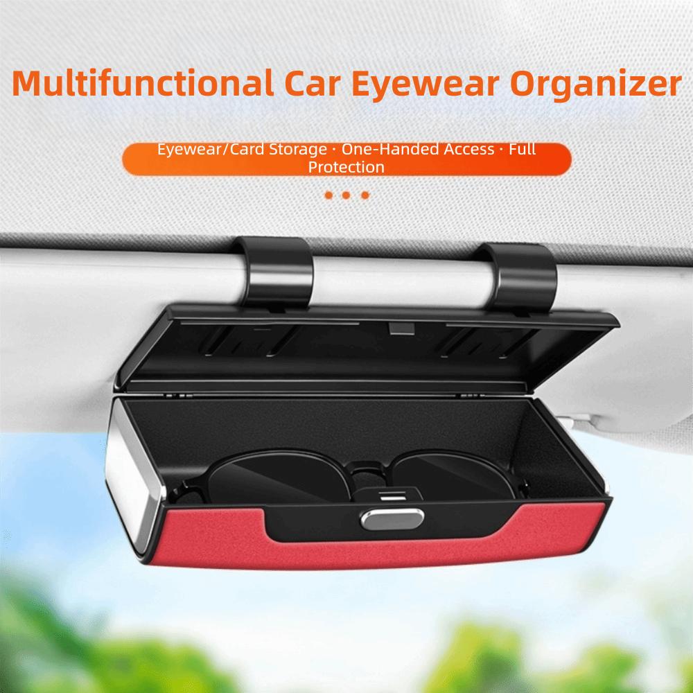 Storage Organizer Fashion Glasses Case Glasses Protection Storage Box Car Interior Accessories