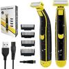 Беспроводная многофункциональная мужская электробритва и триммер - Заряжается от USB, для влажного и сухого бритья, идеально подходит для парикмахерских и портативна для путешествий
