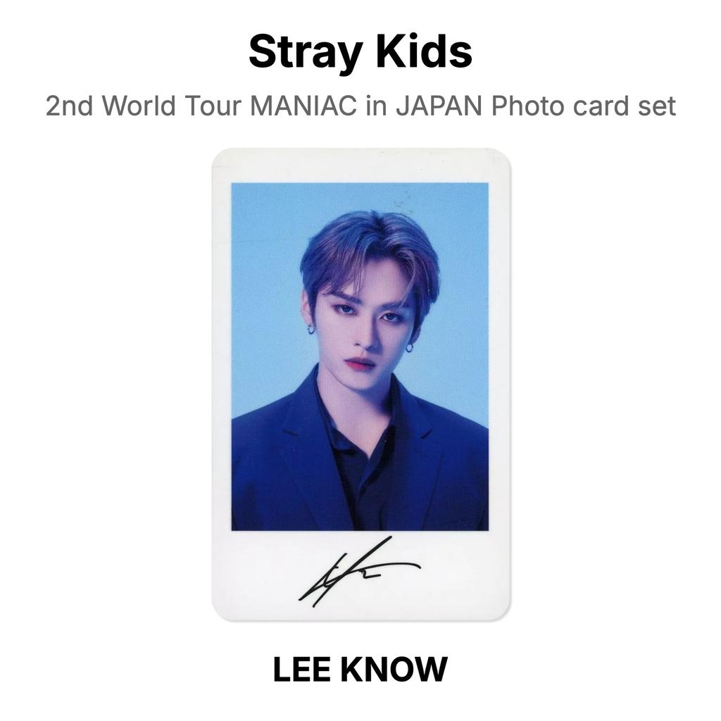 Stray Kids 2-й мировой тур MANIAC в ЯПОНИИ Набор фотокарточек Официальная фотокарточка