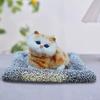 Simulated Cat Toy with Bamboo Charcoal Mat Odor Removal Meowing Plush