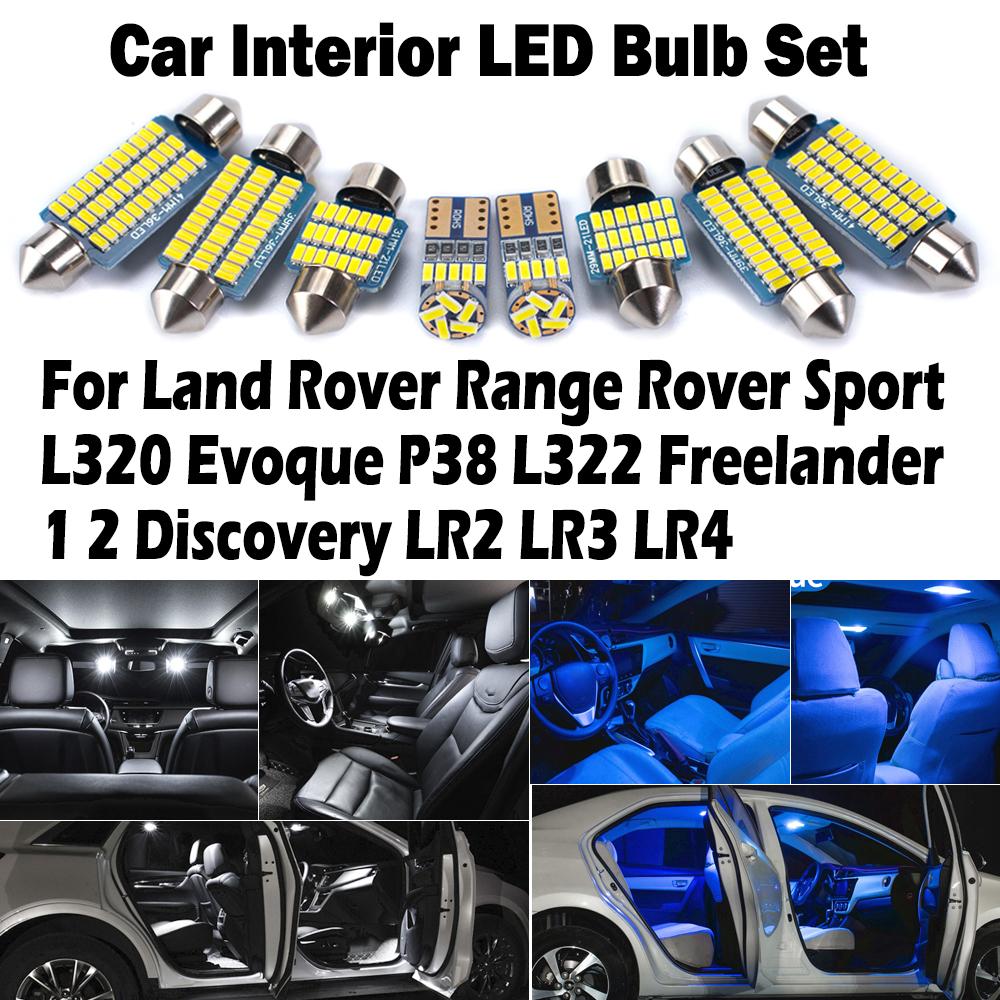 Светодиодный комплект подсветки карты салона автомобиля Canbus Для Land Rover Range Rover Sport L320 Evoque P38 L322 Freelander 1 2 Discovery LR2 LR3 LR4