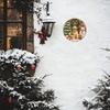 Рождественская собака Металлическое настенное искусство Кухня Кафе Домашний декор Подарок