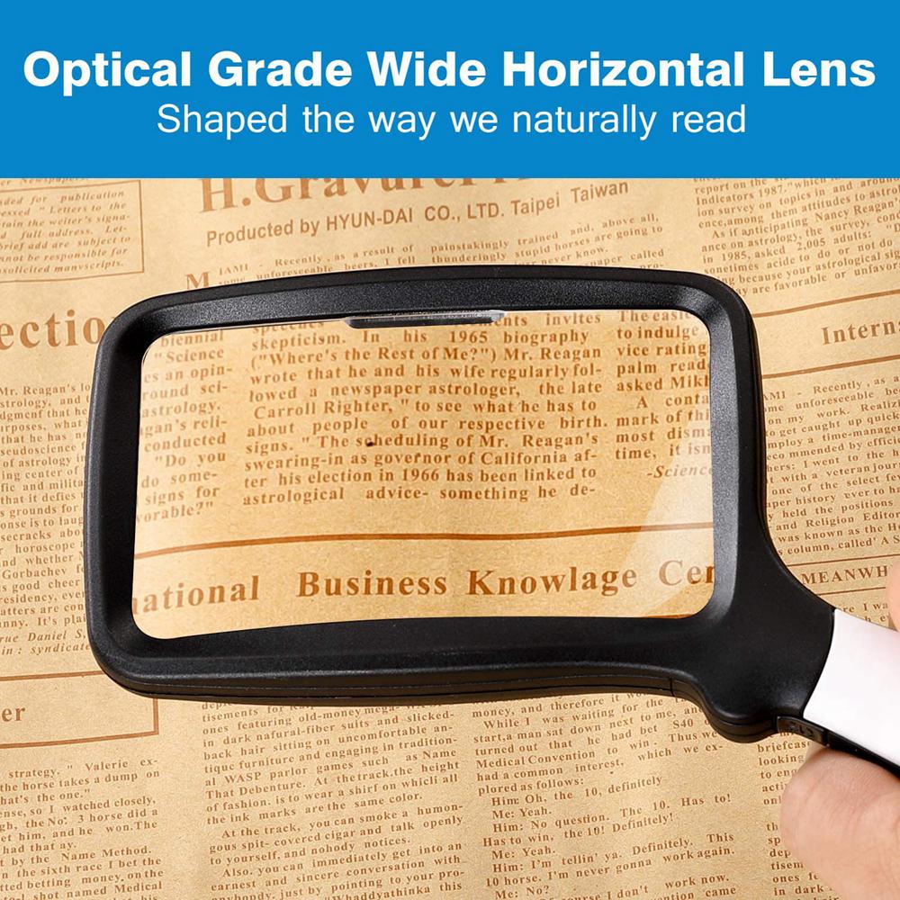 for Reading with 5 Led Lights Sewing Magnifier Optical Instrument LED Loupe Magnifying Glass