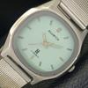 ALLWYN РУЧНОЙ ЗАВОД 6300A ИНДИЯ МУЖСКИЕ ВИНТАЖНЫЕ ЧАСЫ С МОРСКИМ ЗЕЛЕНЫМ ЦИФЕРБЛАТОМ a704008-1