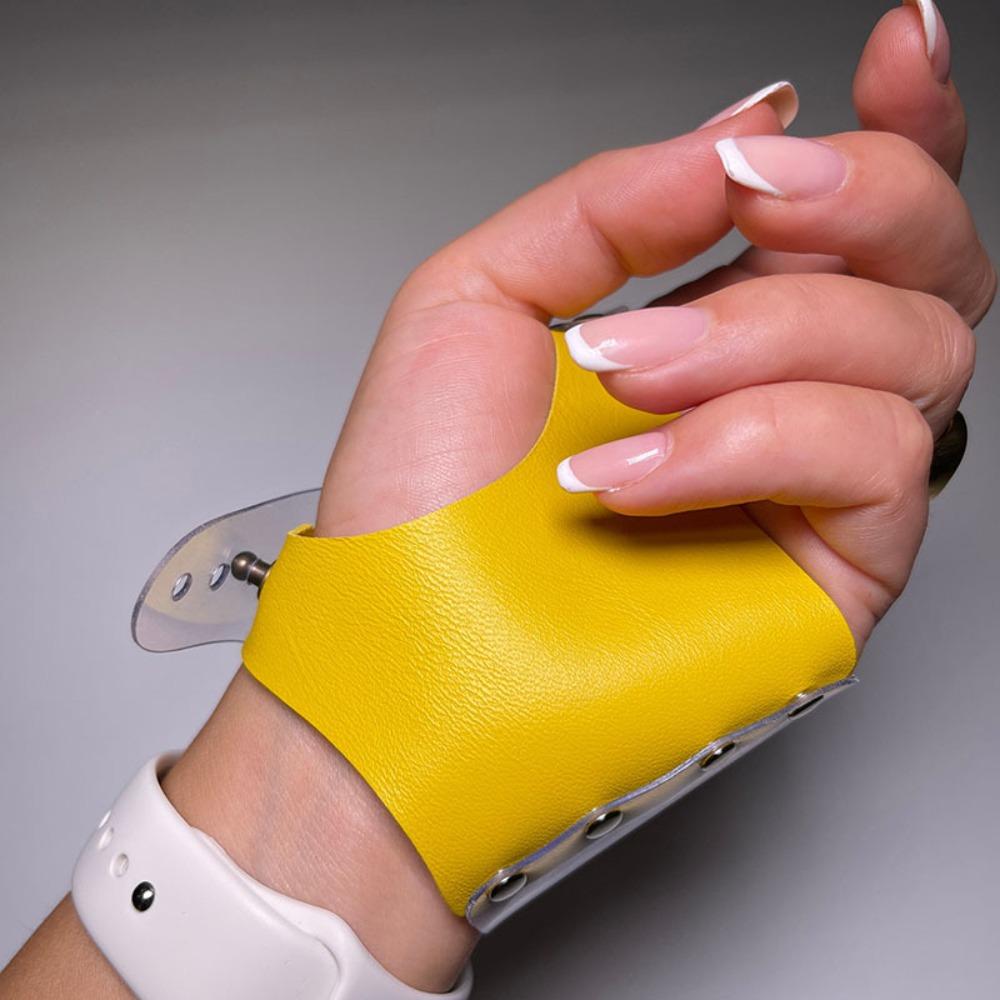 Functional Design Professional Makeup Artist Gloves PVC Makeup Tools Natural Leather Gloves