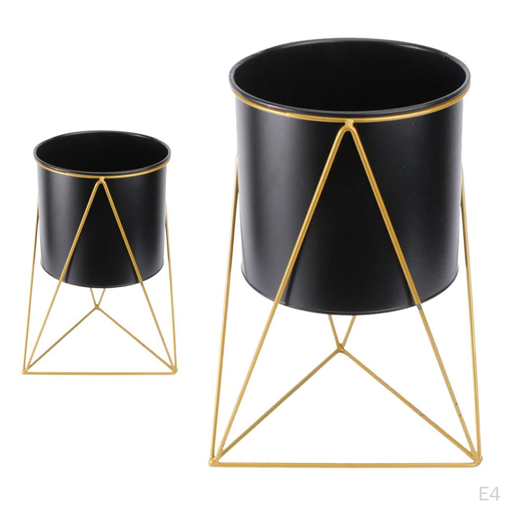 Полка для цветочных горшков и суккулентов с металлической подставкой