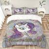 3pcs My Little Pony Duvet Cover Set - Machine Washable, Includes 1 Duvet Cover and 2 Pillowcases, No Core Included yy251022238