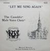 Виниловая пластинка CANOLDIR MALE VOICE CHOIR Let Me Sing Again GRS1066 Grosvenor 1978 UK Классика Б/У