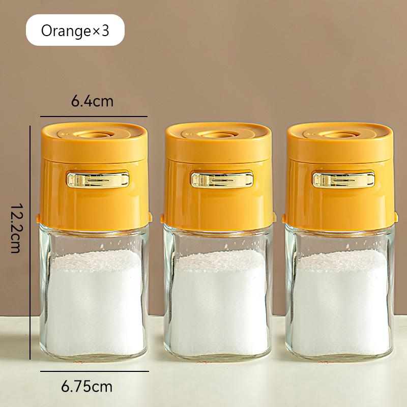 Кухонная бутылка для соли, стеклянная герметичная влагостойкая банка для приправ, многоцелевая коробка для приправ на открытом воздухе, регулируемая