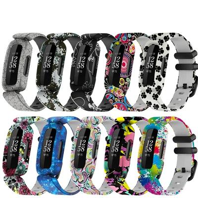 Новый силиконовый браслет на запястье для Fitbit Ace 3/inspire 2, ремешок для смарт-часов, замена браслета, детский браслет, ремешки для часов
