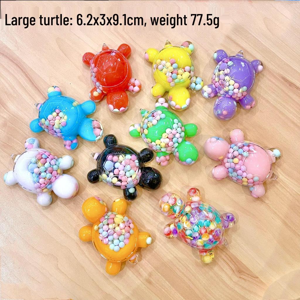 Светящаяся фигурка черепахи в виде зыбучего песка, подставка для украшений в закрытой коробке.