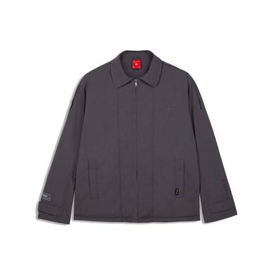 Li Ning X Palace Museum Baoyun Building Collaboration Sports Polo Jacket Unisex Jacket Dark-Black AJDQ403-1