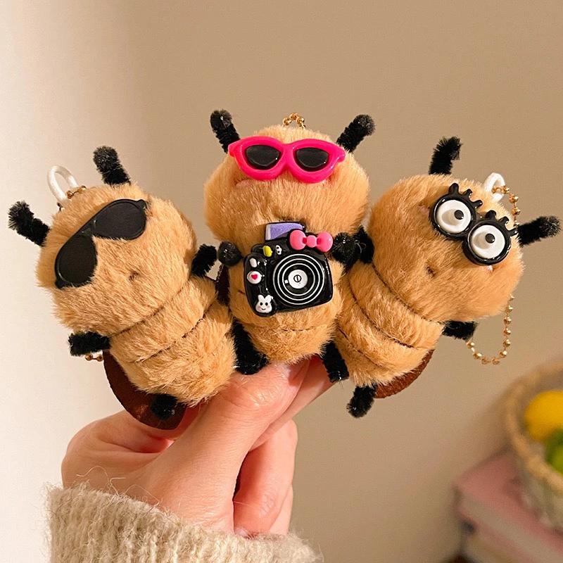 1-3pcs 2025 New Cockroach Plush Toy Ugly Cute Doll Bag Pendant Keychain Small Pendant Toy Children