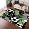 Sport Football Print Area Rug Anti Slip Carpet for Home Living Room Kitchen Bedroom Play Soccer Floor Mat Washable Flannel Rugs