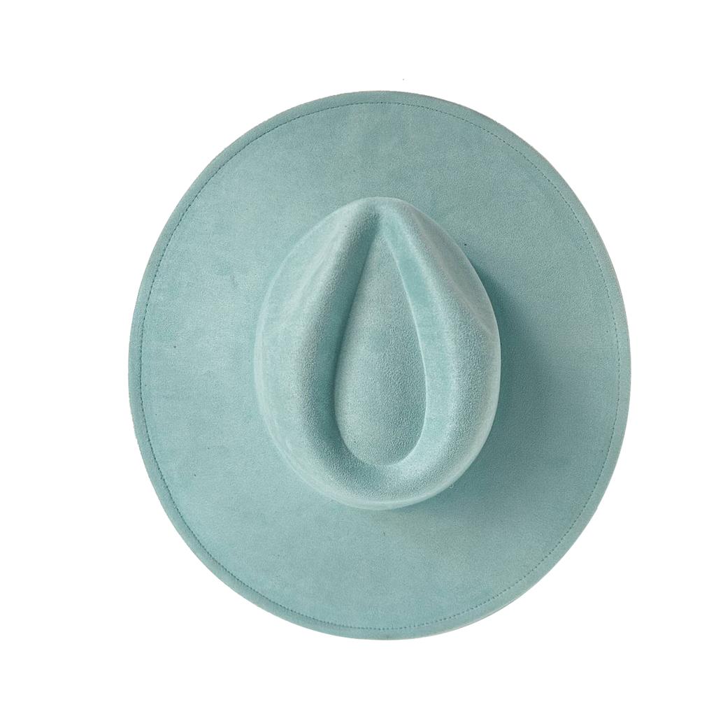For Burning Vegan Suede Fedora Rancher Hats Blank Hats Multicolor Heart Shaped Top 9.5Cm Brim Unisex Jazz Hat Church Hat