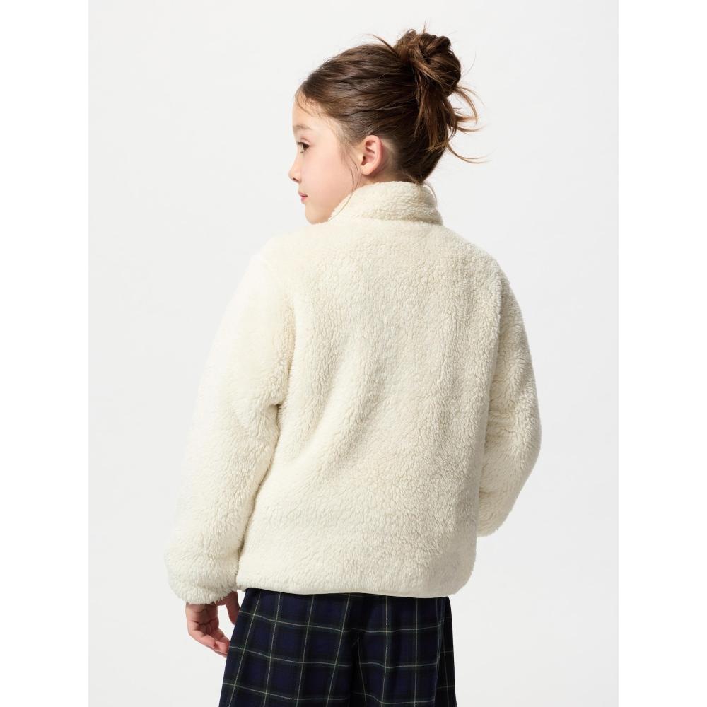 Uniqlo Детская пушистая флисовая куртка на молнии