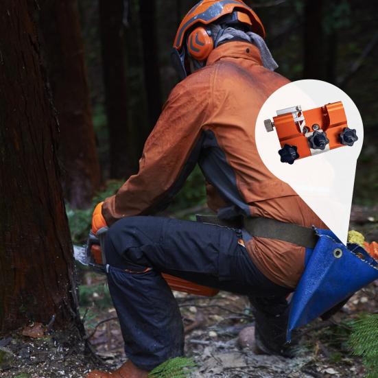 Точилка для бензопилы с гаечными ключами Компактный размер Портативный набор приспособлений для заточки зубов бензопилы с ручным управлением