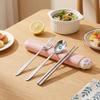 Portable Spoon Fork Chopsticks Set Cat Paw Travel Tableware Set Stainless Steel Cutlery Set  Travel