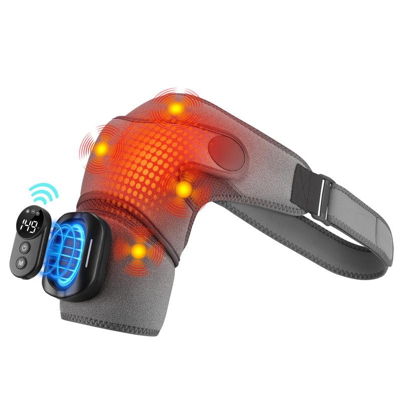 Vibration massager Smart Massage Machine Heating Shoulder Massage Belt Adjustable Led Hot Compress Heating Shoulder Shawl