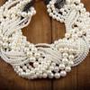Retro Winding Luxury Choker Rhinestone Necklace Simulated Pearl Multiple Layer