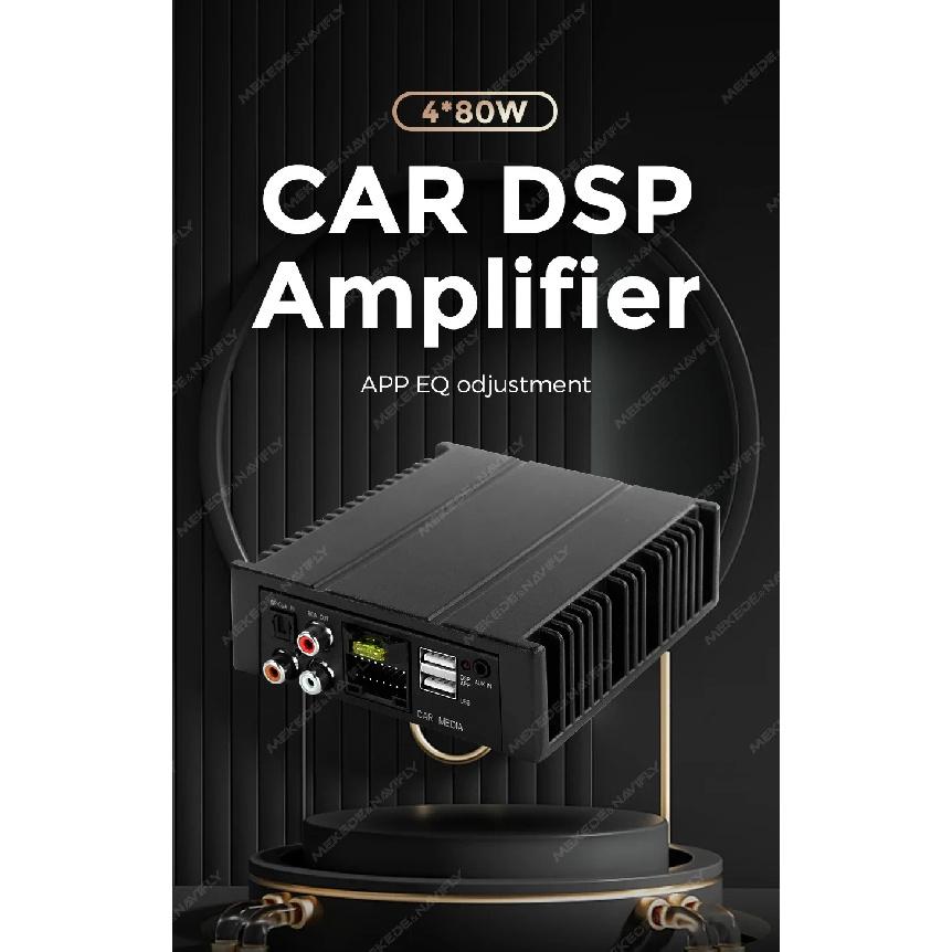 Android Радио DSP Аудио Процессор 4*80 Вт Усилитель Автомобильные Звуковые Модули Электроника Стерео Усилитель Приложение Автомобили Автозапчасти