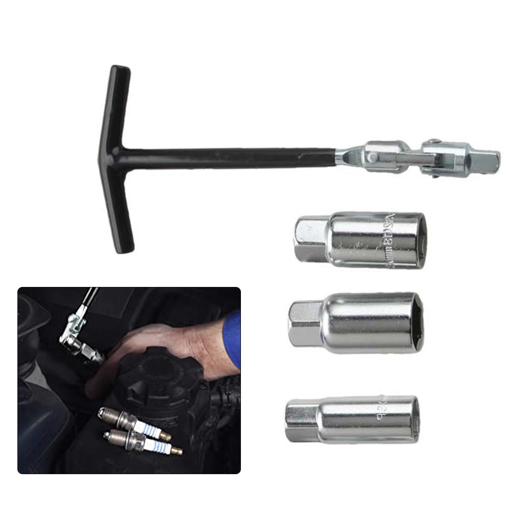 Socket Wrench Set Spark Removal Tool T-Handle Spark Socket Wrench