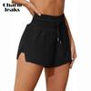 Women's 3" High Waisted Swim Board Shorts Quick Dry Beach Shorts with Pockets