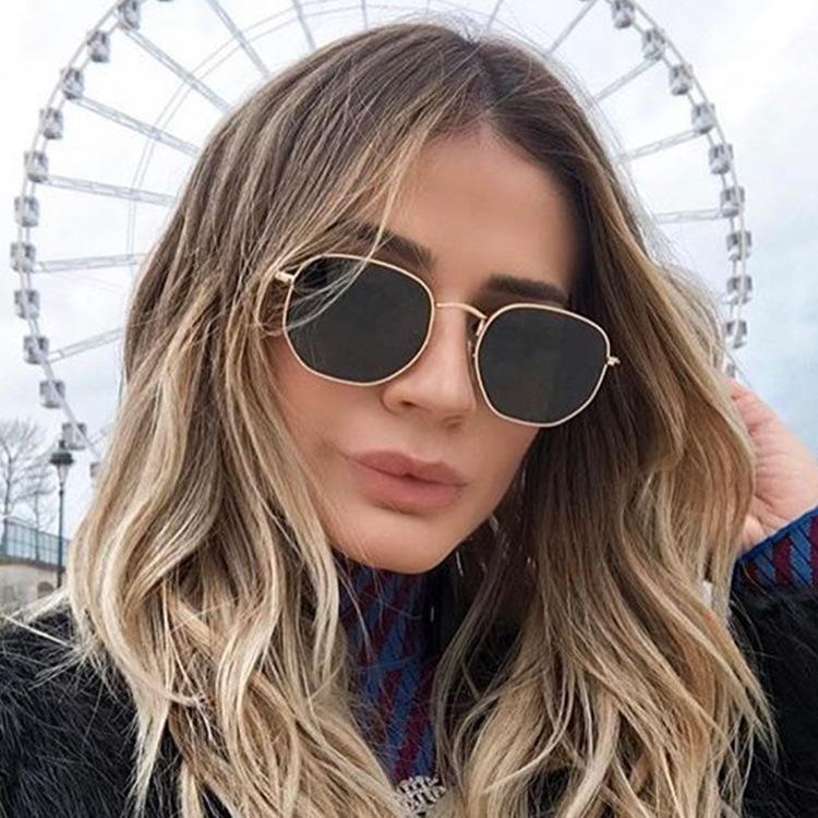 New Fashion Square Sunglasses for Women Retro Metal Sun Glasses Men Outdoor Driving Eyeglass Luxury Brand Design Uv400