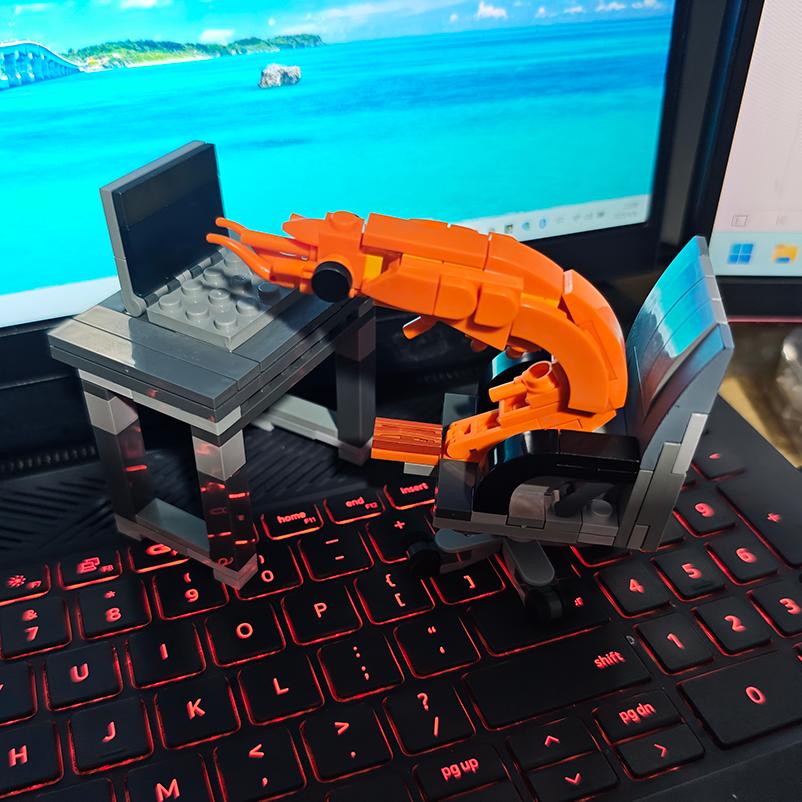 Конструктор Moc, Модель Креветки, Фигурки, Сборка Игры, Мальчики и Девочки, Случайное Смешивание, Креативные Пародии от Интернет-Знаменитостей