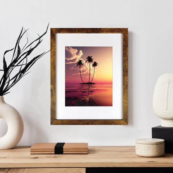 Деревянная фоторамка Минималистичная фоторамка с оргстеклом Настольная фоторамка для настенного монтажа для домашнего офиса Декор