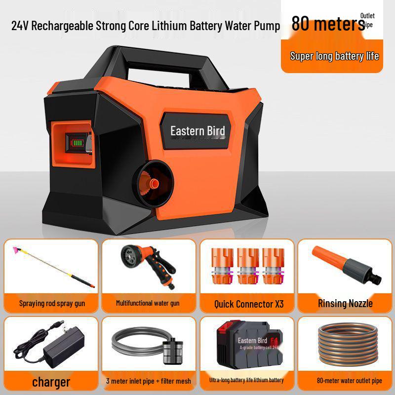 Rechargeable Automatic Water Pump for Vegetable Patch Irrigation - Ideal for Rural and Outdoor Use
