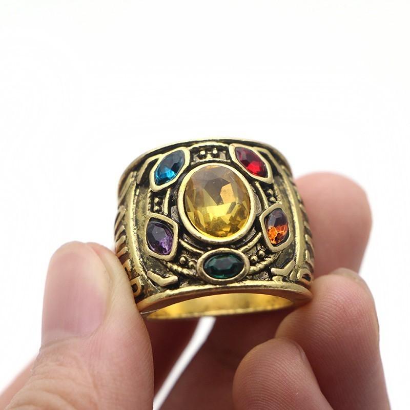 Marvel Мстители Бесконечная война Танос Gauntlet Power Ring Ювелирное украшение Косплей