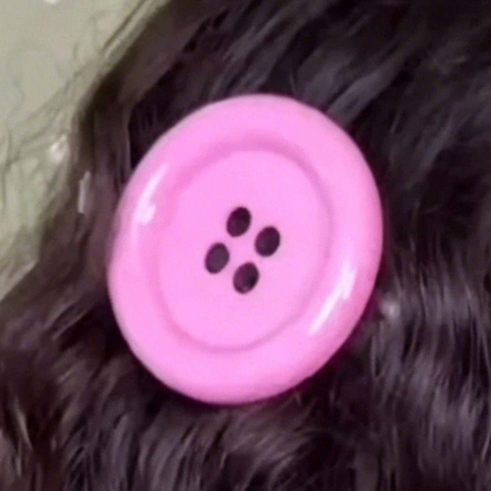 Extra Large Button Y2K Hair Clip Side Clip Harajuku Hair Clip New Side Hair Clip