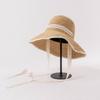 Summer Holiday Wide Brim Lace Ribbon Shade Handmade Raffia Grass Lady Sun Cap Women Leisure Hat