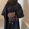 Cute Girl Retro School-style Small Backpack, Fashionable Autumn and Winter Backpack and Travel Bag