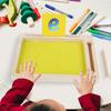 1 Set Kids Sand Tray Toy with Cards Pen Letter Number Animal Preschool Learning Sand Writing Drawing Wooden Board Educational Toy