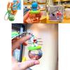Doraemon Floating Bottle Keychain Cute Acrylic Material Ideal For Car Or Backpack