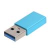 Переходник-конвертер TypeC гнездо на USB3.0 штекер USB быстрая зарядка компьютерные аксессуары(синий )