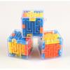 Transparent 3D Maze Cube Puzzle With Rolling Ball - Fun Stress Reliever Toy For Kids