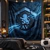 Wall Hanging Tapestry Aston Villa Football Print Cloth for Living Room Bedroom Home Decor