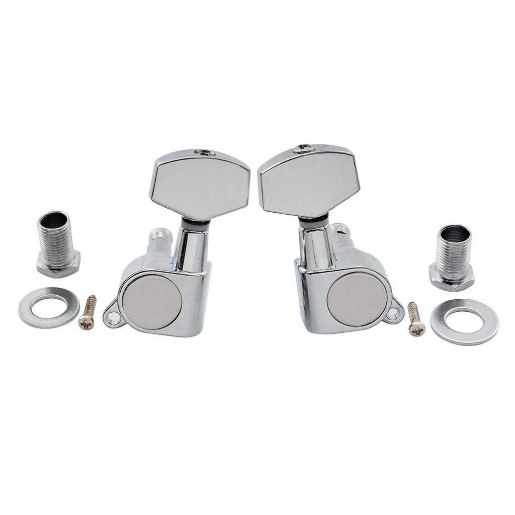 Musiclily Guitar Tuners for Chrome 3+3 Electric/Acoustic Guitars,