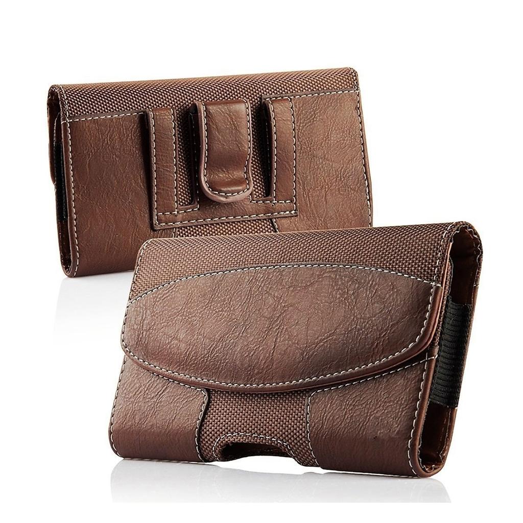 Men Vintage PU Leather Waist Bag Phone Pouch Sport Belt Hip Belt Loop Holster Wallet Carry for Case Purse Organizer