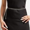 Rhinestone Waist Chain Metal Accessories Belt With Skirt Dress Waist Chain Decoration Thin Belt Tide