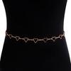 Cute Hollow Heart Waist Belly Chain for Women Summer Beach Sexy Simple Body Chain Vacation Jewelry Accessories Gift