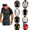 Mens Tight Fit Muscle Short Sleeve T-Shirt Gym Sport Tee Shirts Casual Tops New Short Sleeveless Fitness Bodybuilding T Shirt